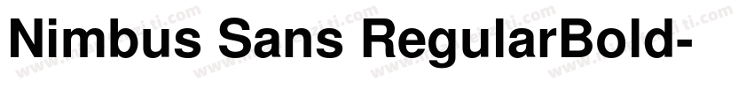 Nimbus Sans RegularBold字体转换